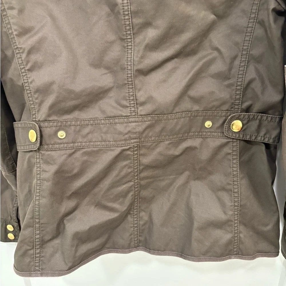 J. Crew Downtown Olive Green Utility Waxed Field Jacket Size XS